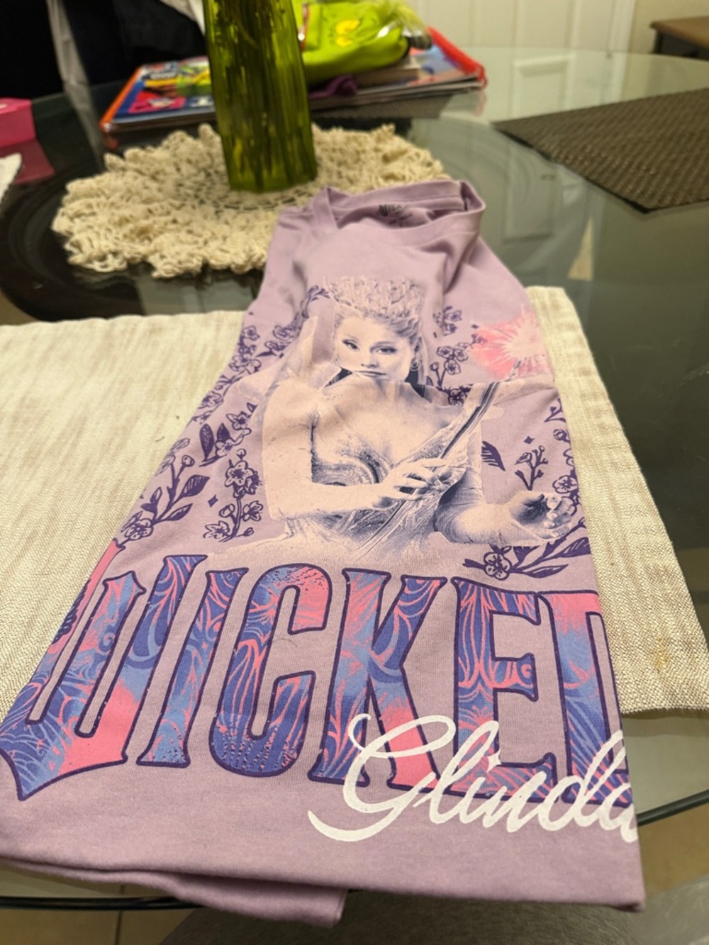 unisex  WICKED Graphic Lavender Home Accent Tee NWOT